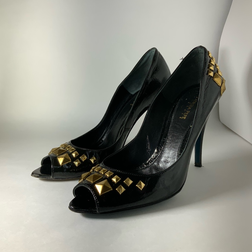 Patrizia Pepe leather studded pumps